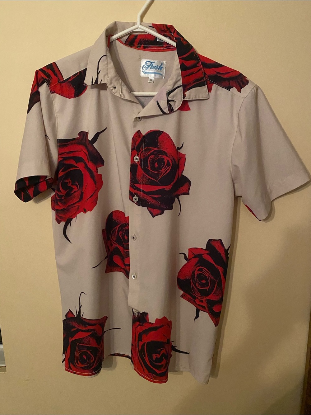 Vintage 90’s Men Fresh Prince Of Bel Air Floral Pattern Button Up Shirt
